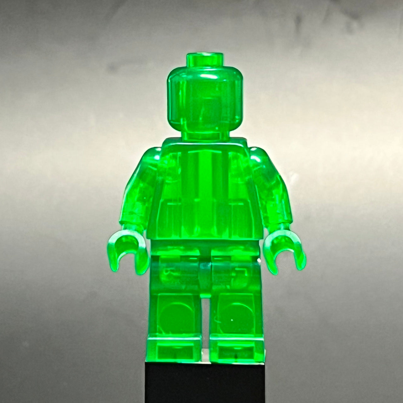 Trans-Green Monochrome Figure