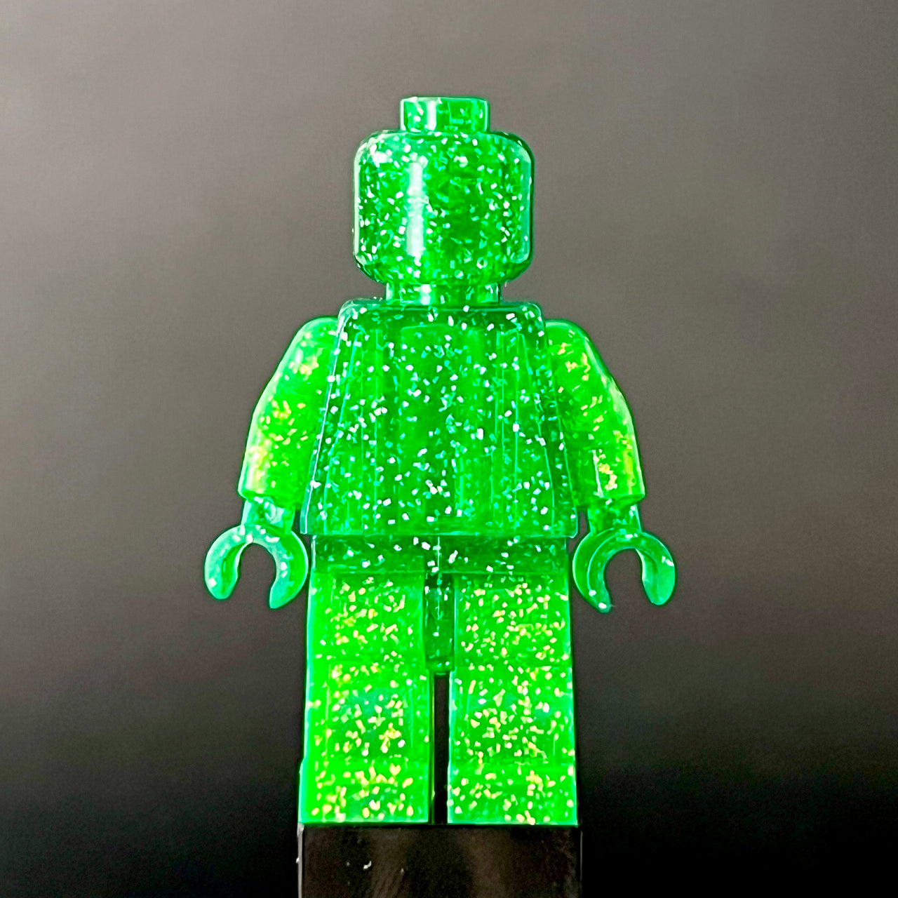 Glitter-Green Monochrome Figure