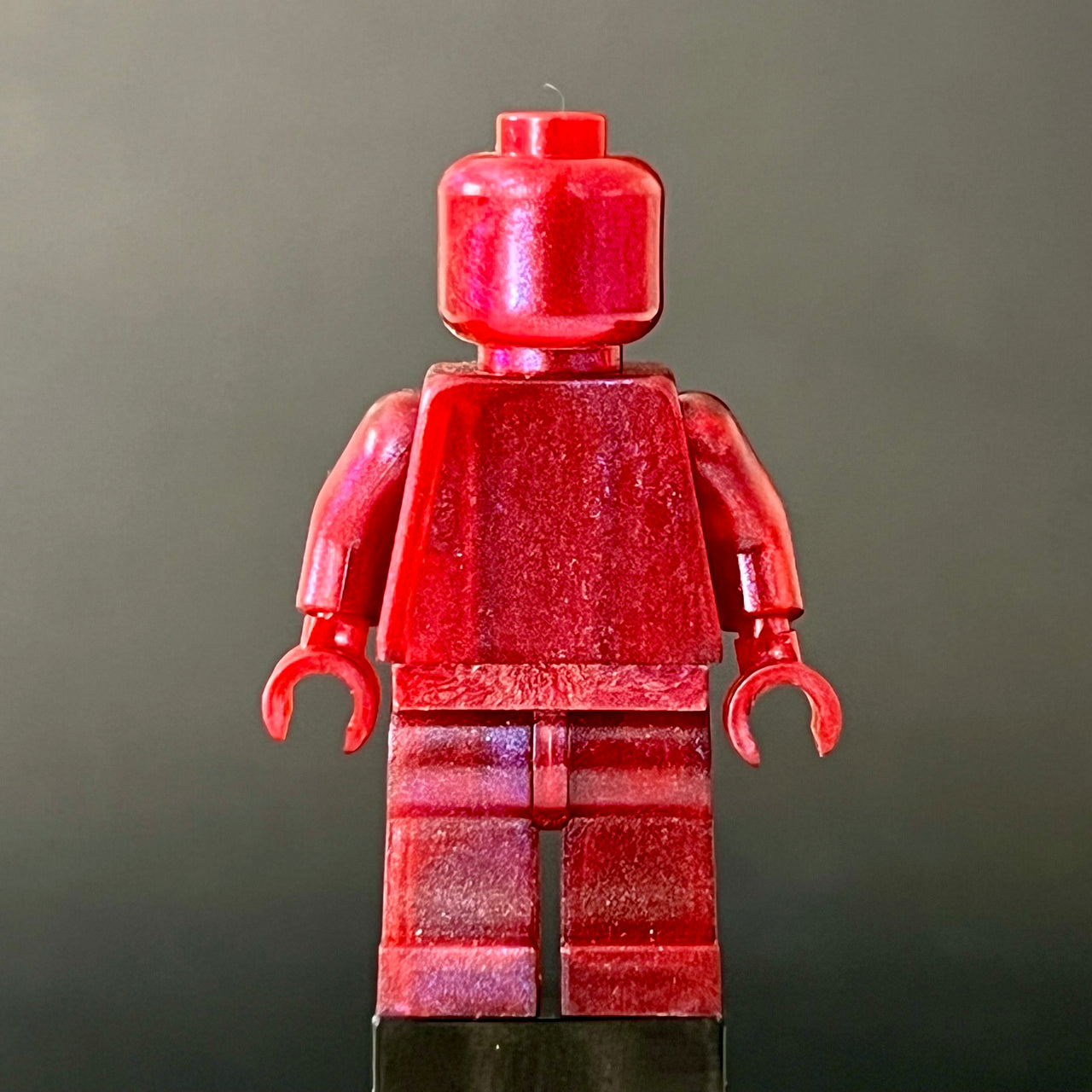 Satin-Dark Red Monochrome Figure