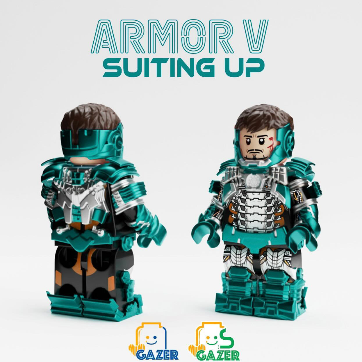 Armor V (Suiting Up) Tiffany Blue Variant by miniGAZER [PRE-ORDER]