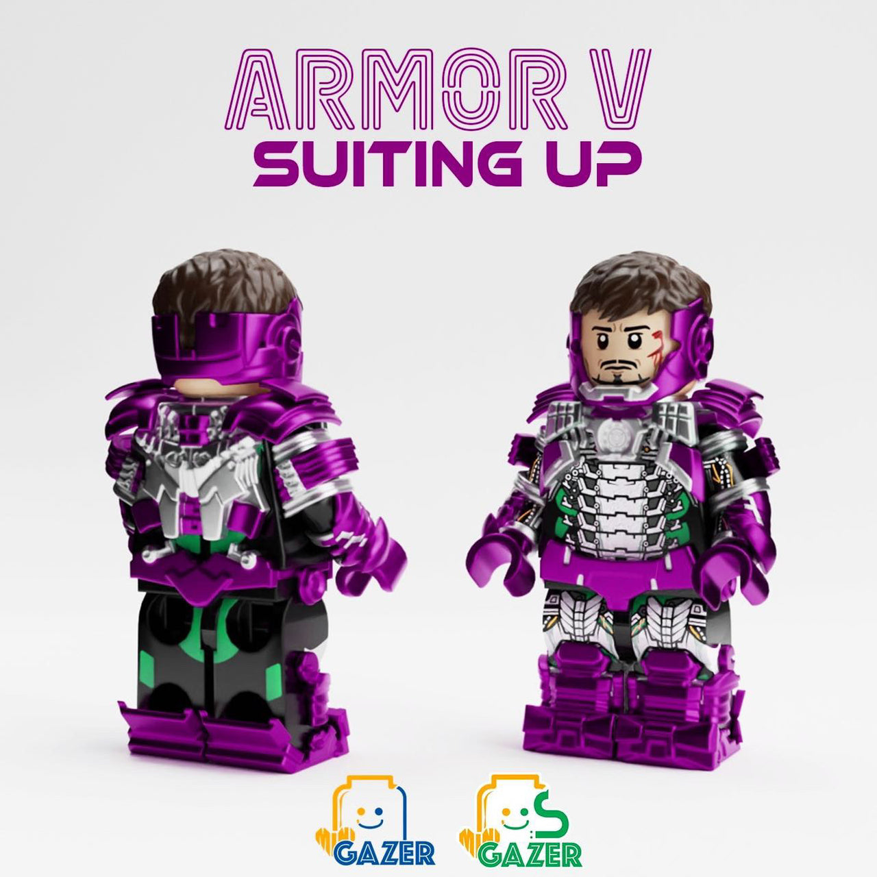 Armor V (Suiting Up) Purple Variant by miniGAZER [PRE-ORDER]