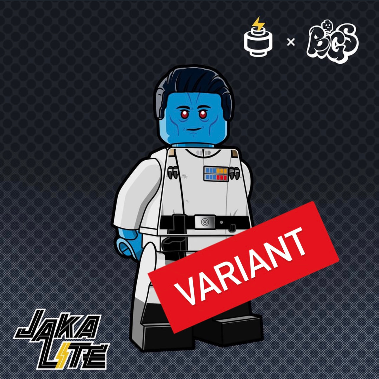 The Ruthless Admiral (DARK GREY BODY VARIANT) by Jaka Brick + miniBIGS