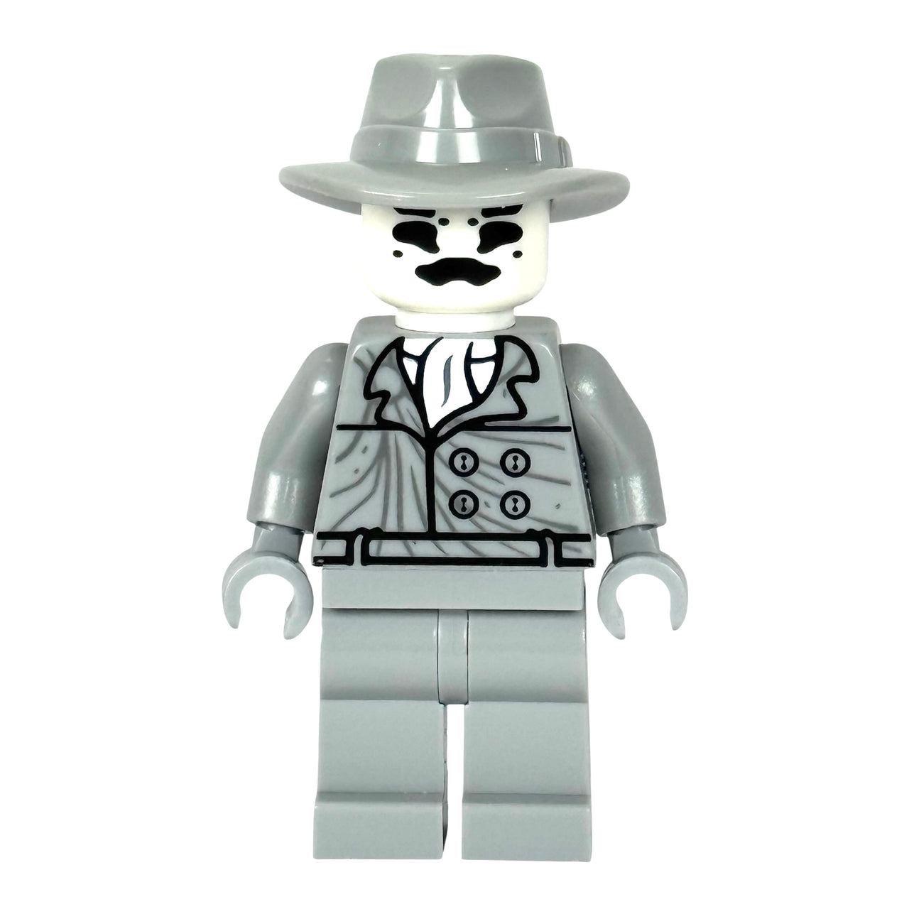 Inkblot Man Minifigure MISFIT #5 (1/1 Light Gray)