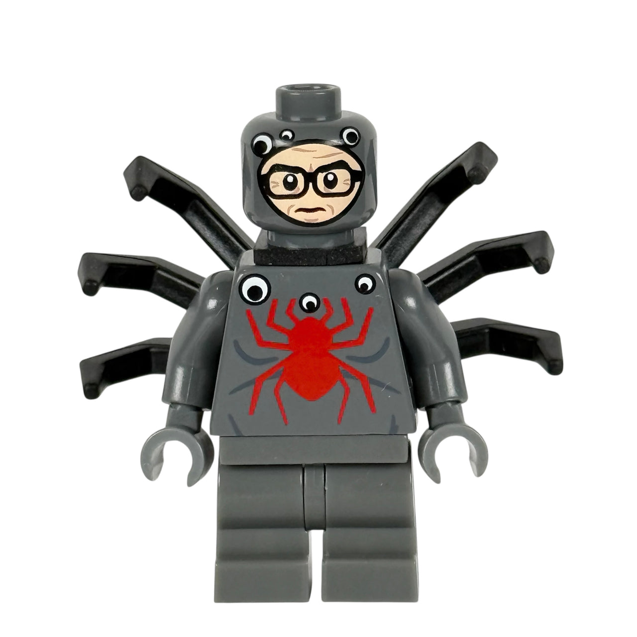Man-Spider Minifigure (Dark Gray Variant)